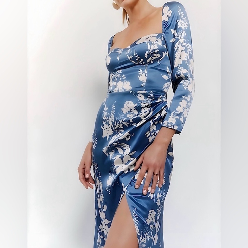 NWT Reformation 100% Silk Gloriana Dress